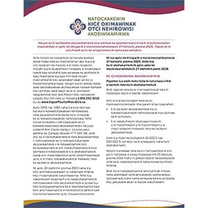 Avis abrégé – Atikamek