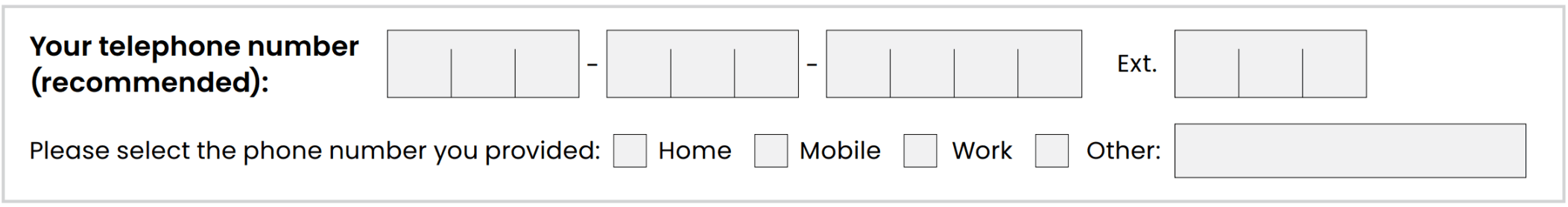 Phone number